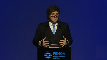 El Presidente cerró el evento y aprovechó para cuestionar la gestión de Alberto Fernández. “Es increíble que esos caraduras vengan y se quejen”, señaló.