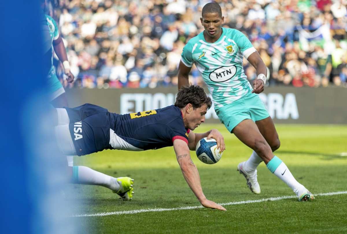 Gonzalo Bertranou marcó para los primeros puntos de Argentina. Gonzalo Bertranou marcó para los primeros puntos de Argentina.