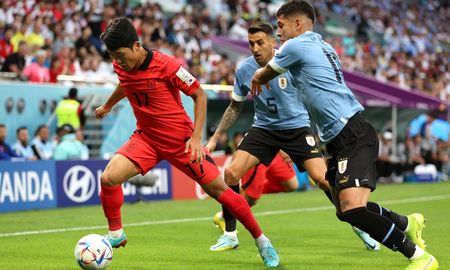 Uruguay y Corea del Sur empataron sin goles este jueves, por la primera fecha del Grupo H. Uruguay y Corea del Sur empataron sin goles este jueves, por la primera fecha del Grupo H.