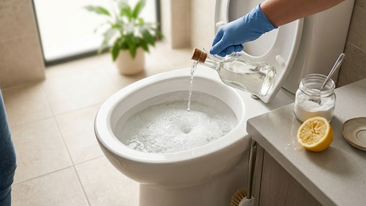 Un truco casero para limpiar el inodoro.&nbsp;