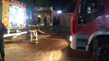El incendio se produjo en una vivienda de barrio Yapeyú.