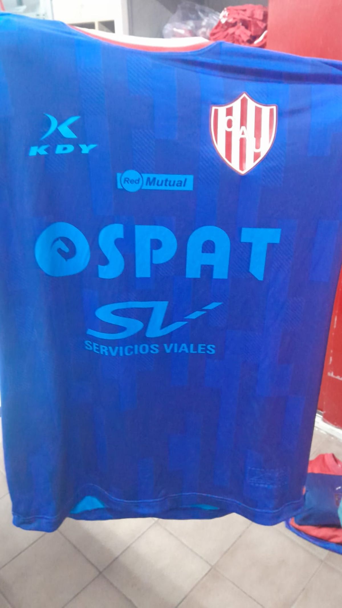La camiseta con la que salió a jugar Unión en el segundo tiempo ante Central Córdoba. La camiseta con la que salió a jugar Unión en el segundo tiempo ante Central Córdoba.