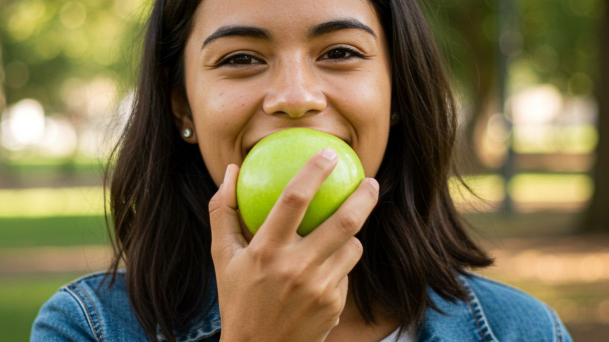 Comer manzana verde todos los días tiene muchos beneficios. 