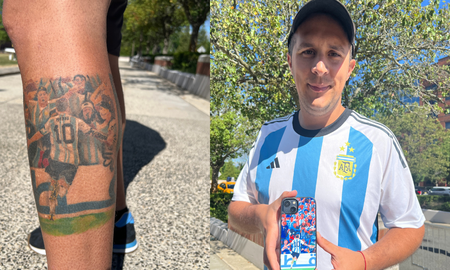 La increíble anécdota de un hincha que ¡se tatuó su foto junto a Lionel Messi! La increíble anécdota de un hincha que ¡se tatuó su foto junto a Lionel Messi!