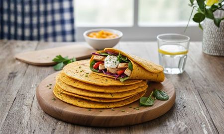 Estos wraps de zapallo son una alternativa casera sin harina. Estos wraps de zapallo son una alternativa casera sin harina.