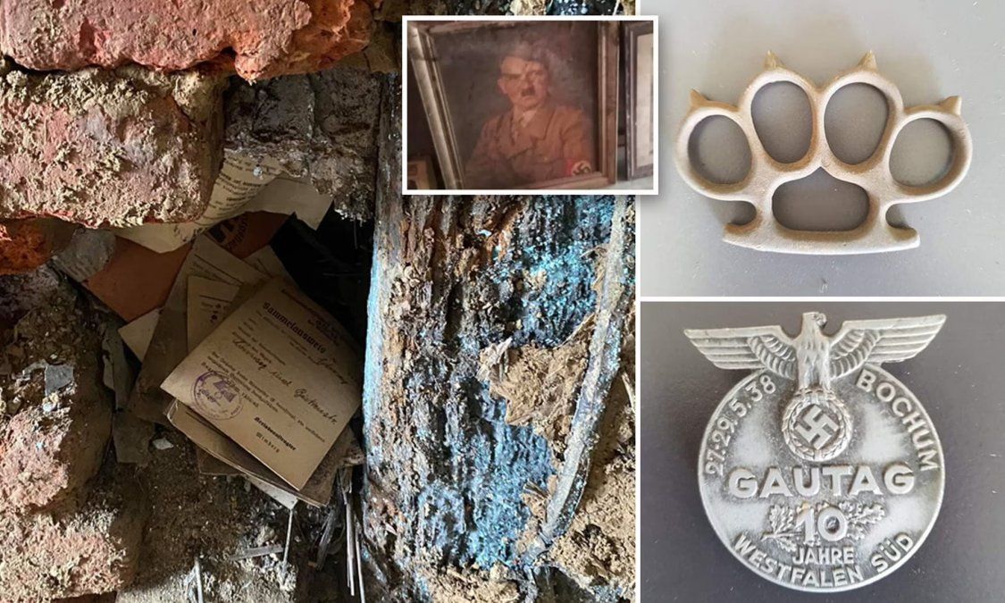 Reparaba la casa de su tía y halló un escondite nazi