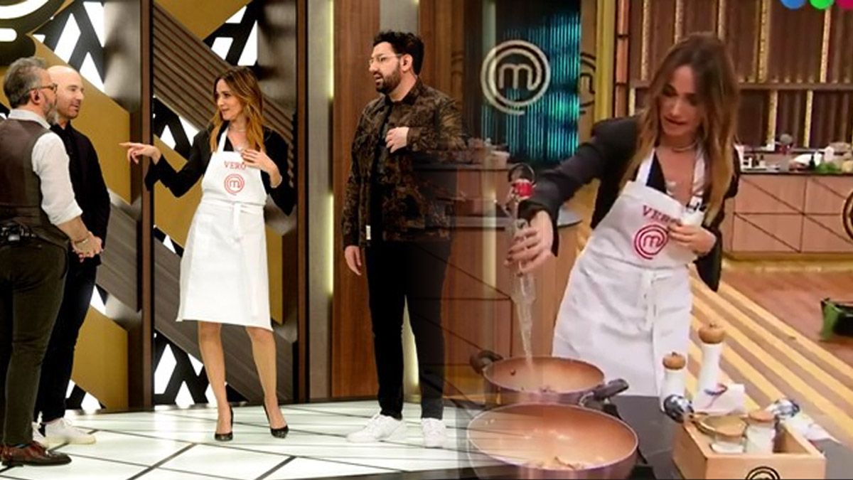 Vero Lozano visitó MasterChef y se animó a cocinar