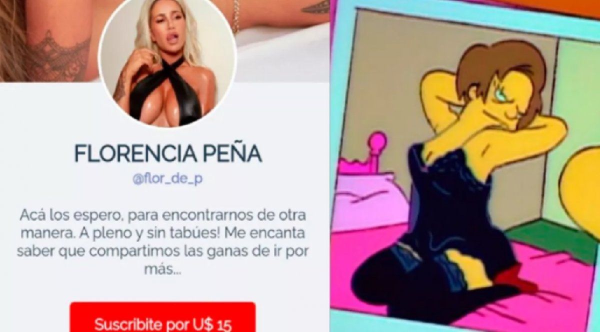 Florencia Peña creó una cuenta de contenido erótico y estallaron los memes