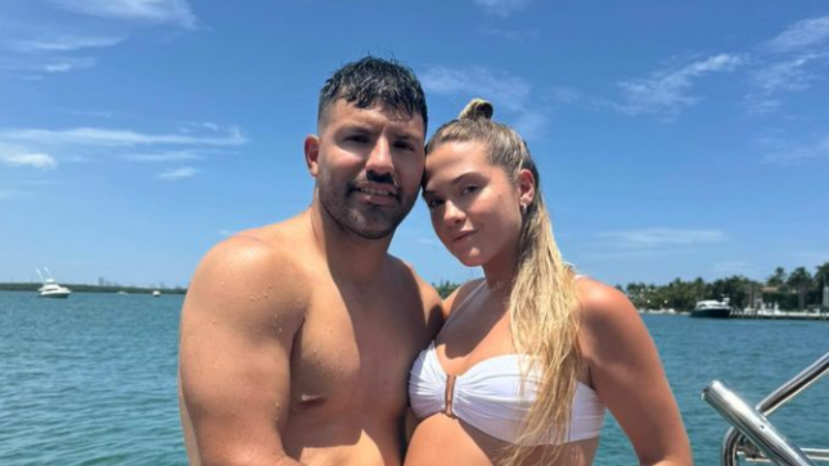 El Kun Agüero y Sofía Clazetti mostraron por primera vez a su hija Olivia: las tiernas fotos