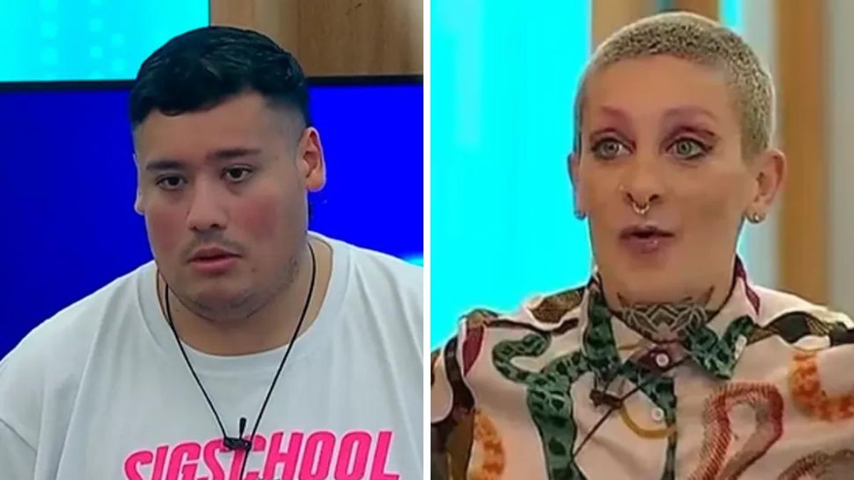 Escándalo en Gran Hermano: Furia se sacó con Manzana y le tiró una hamburguesa en la cara