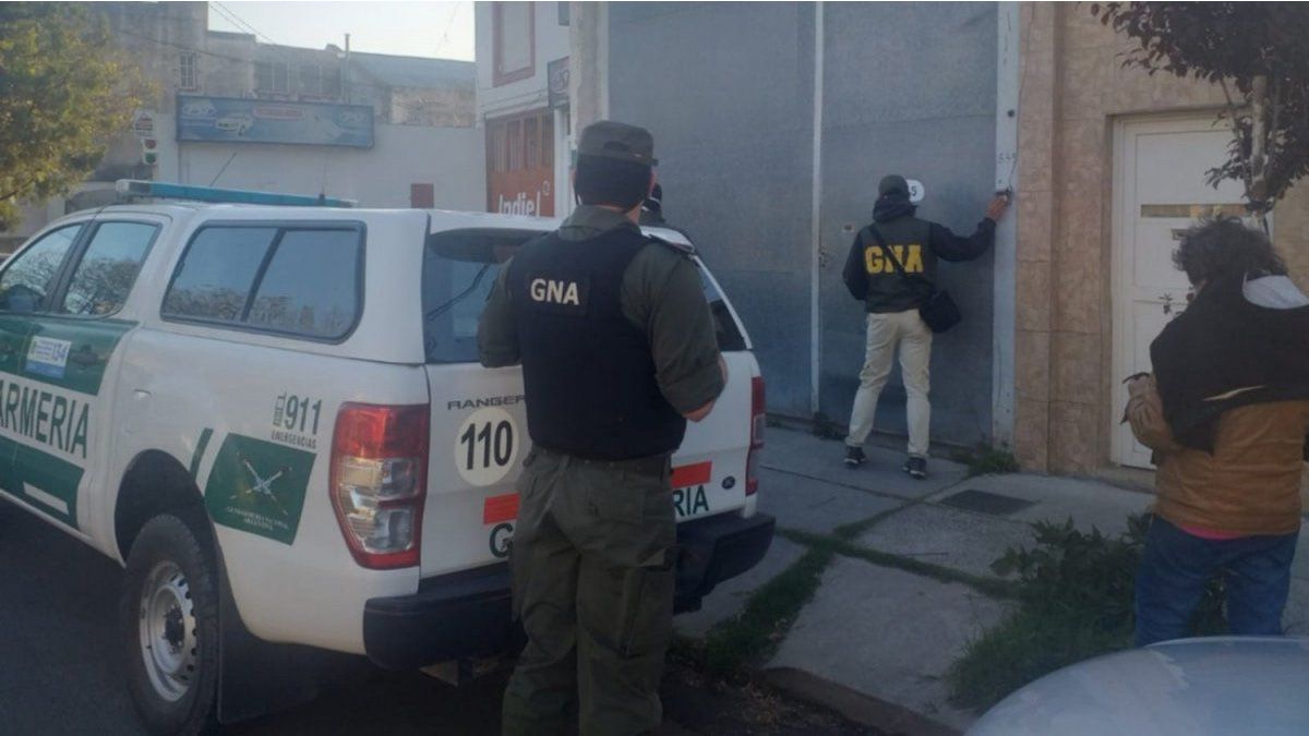 Los efectivos de Gendarmería recolectaron del domicilio elementos de prueba