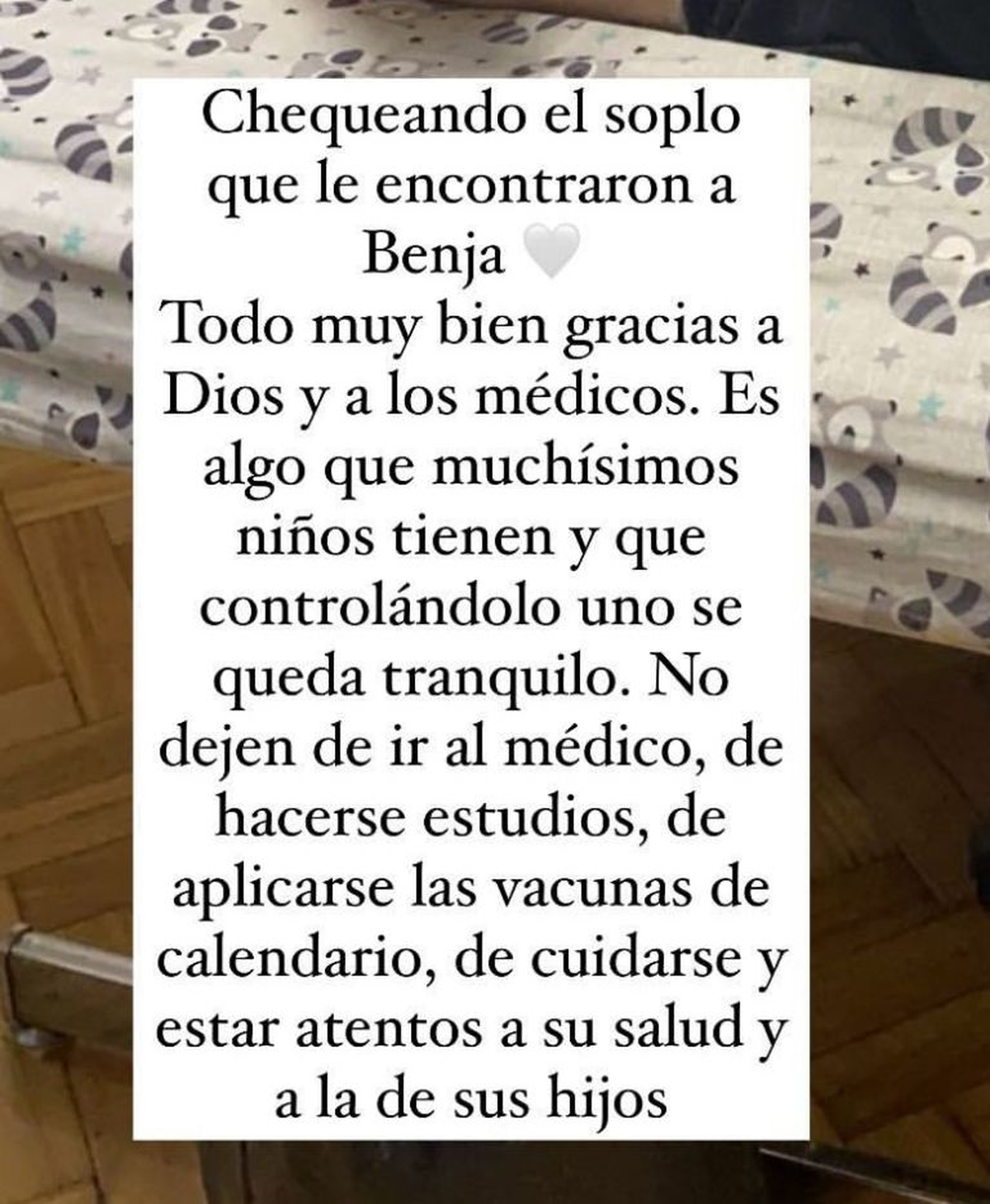 La preocupaci&oacute;n de Belu Lucius por su hijo de 2 a&ntilde;os.&nbsp;