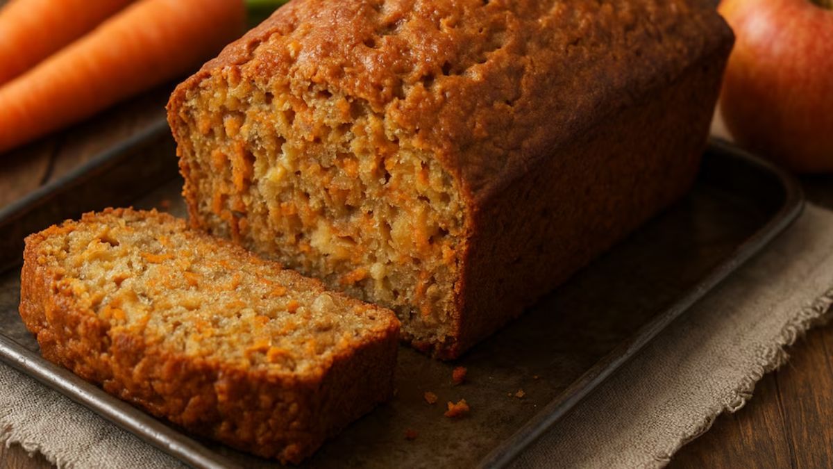La receta sencilla y económica para preparar budín de zanahoria y manzana.