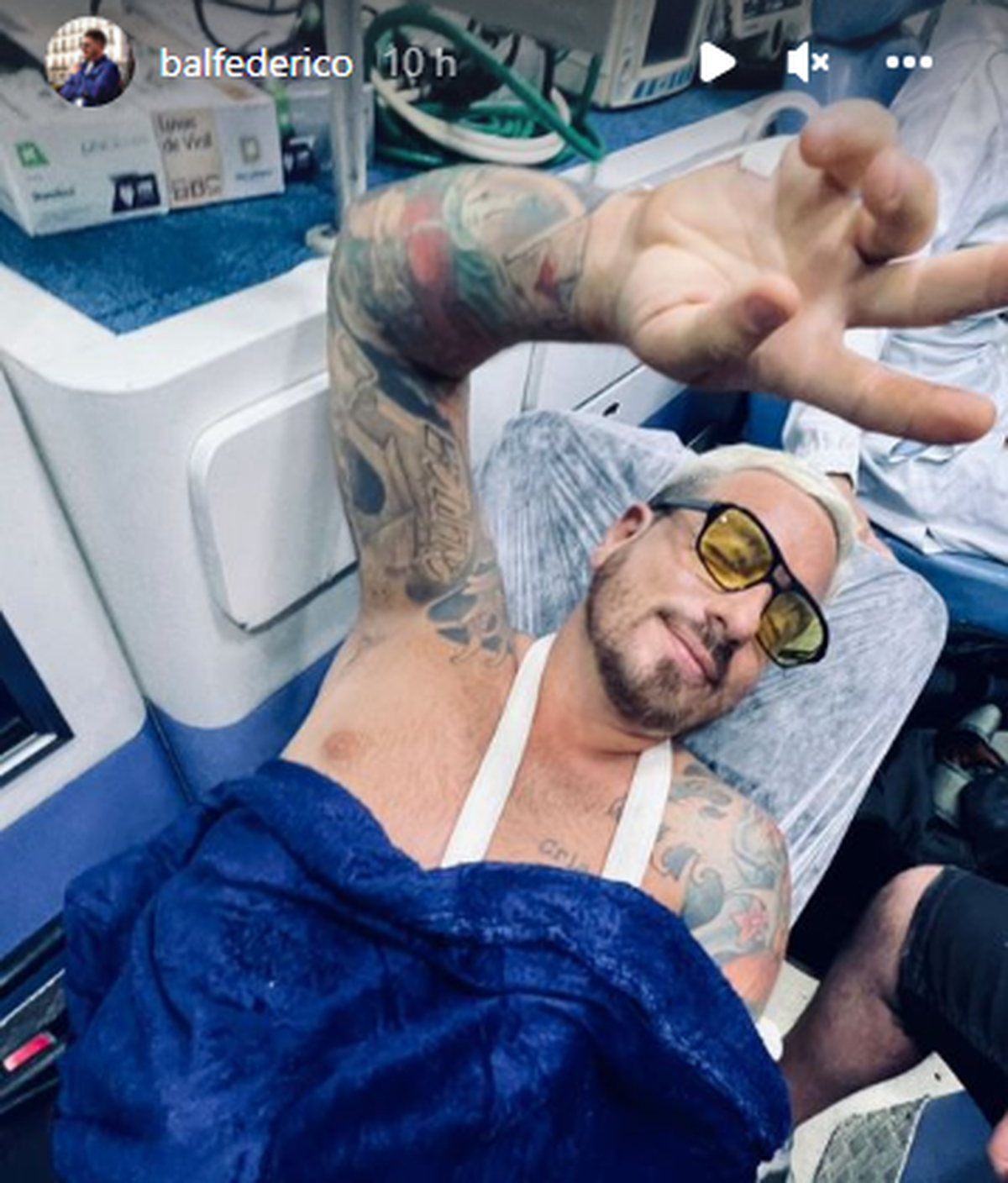 Fede Bal sufrió un grave accidente en Brasil.