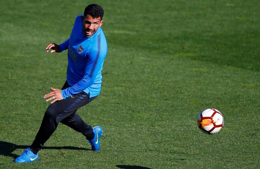 Tévez se entrenó diferenciado y es duda para el choque con Argentinos