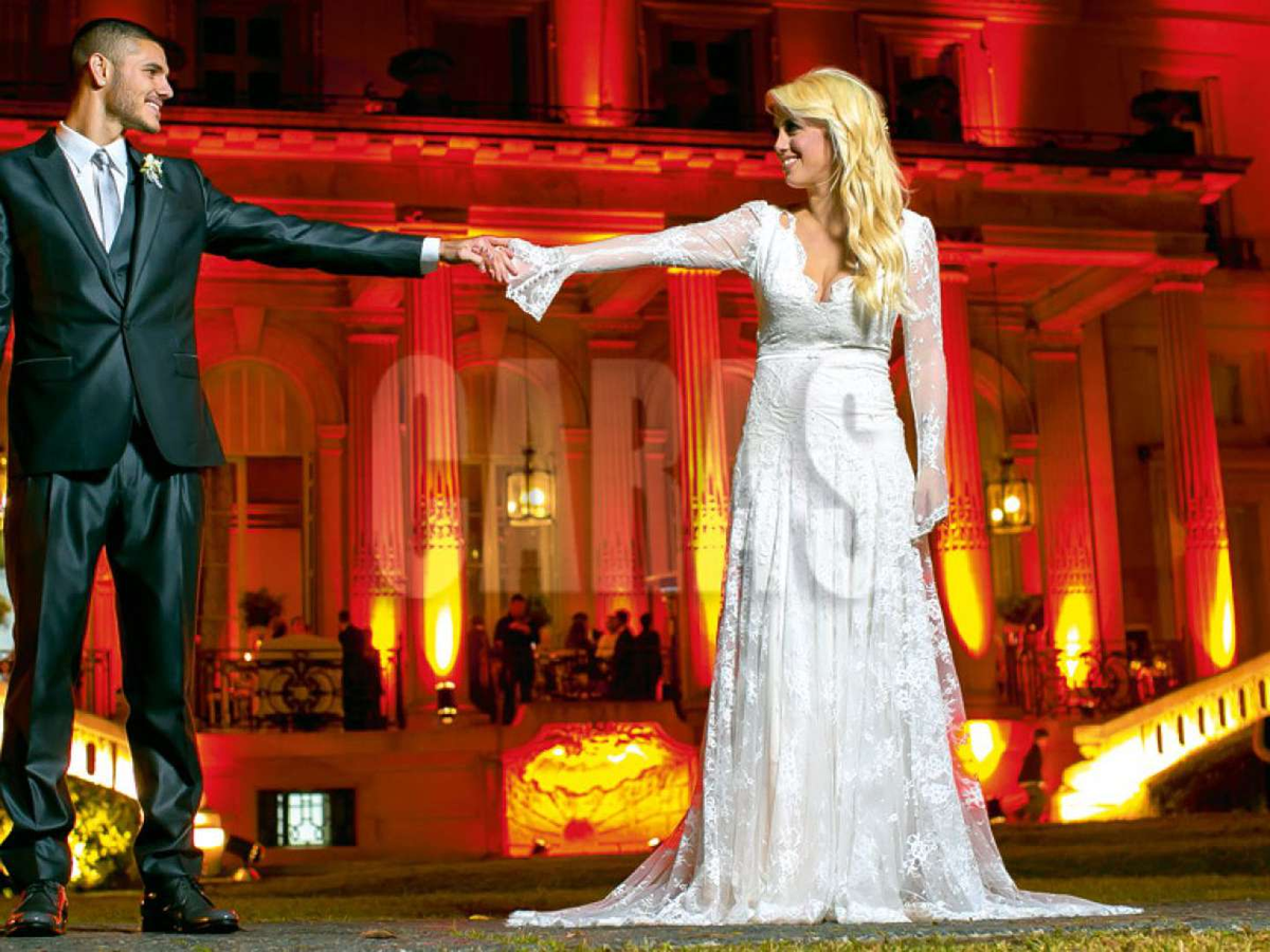 Wanda Nara y Mauro Icardi.