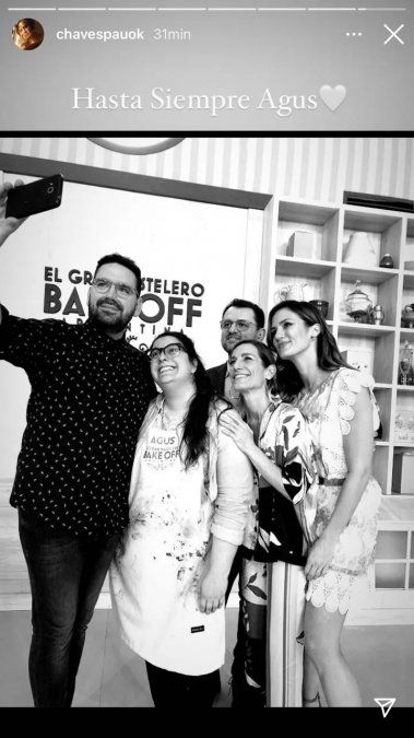 Paula Chaves despidió a Agustina de Bake Off.