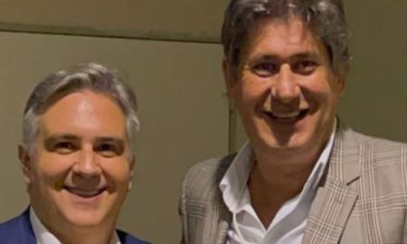 Roly Santacroce, intendente de Funes, junto a Martín Llaryora, gobernador de Córdoba. Roly Santacroce, intendente de Funes, junto a Martín Llaryora, gobernador de Córdoba.