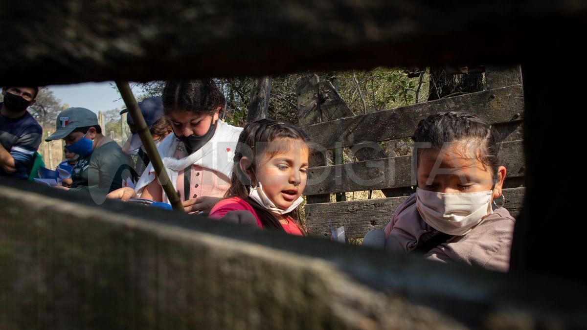 La educación ambiental de los hijos de las Mujeres del Monte es un parte central de este proyecto.
