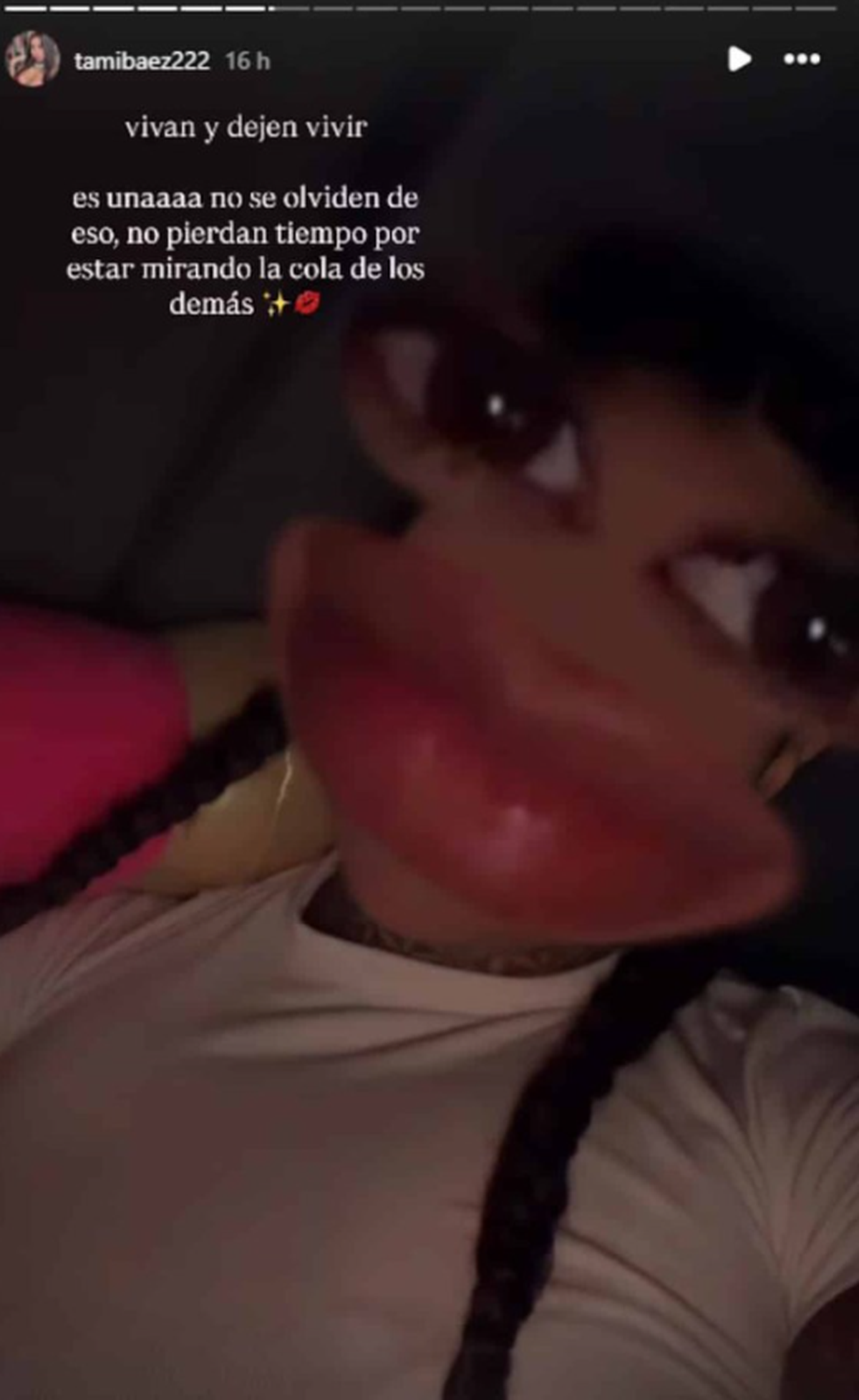 La ex pareja de L-Gante le hizo frente a los comentarios negativos.