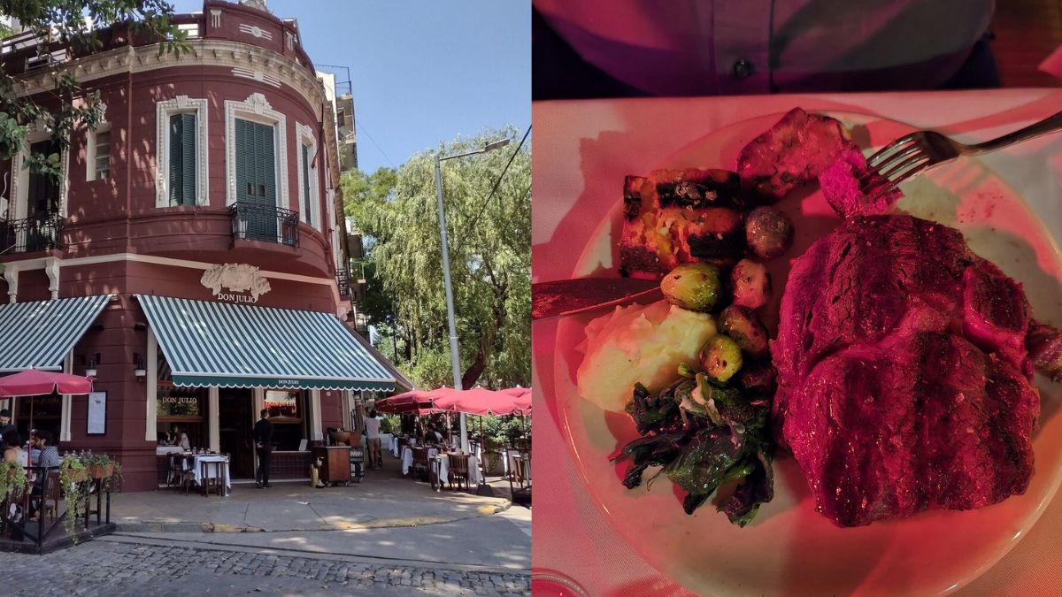 Fue a comer a Don Julio y pidió un ojo de bife. Fue a comer a Don Julio y pidió un ojo de bife.