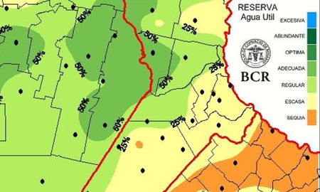 Las reservas hídricas en el suelo se evaporaron en diciembre y en el norte bonaerense la condición es de sequía. Fuente: GEA Las reservas hídricas en el suelo se evaporaron en diciembre y en el norte bonaerense la condición es de sequía. Fuente: GEA