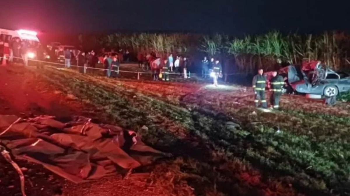 El siniestro ocurrió el domingo por la noche sobre la Ruta Nacional 38, a la altura del paraje Palo Blanco. Foto: gentileza FM Power Max Recreo.