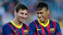 La despedida de Messi a Neymar La despedida de Messi a Neymar
