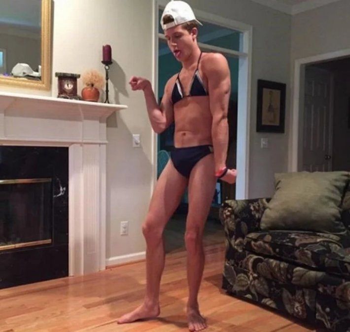 "El chico ya puede ser un modelo de Victoria Secret", bromearon. Foto: Facebook 