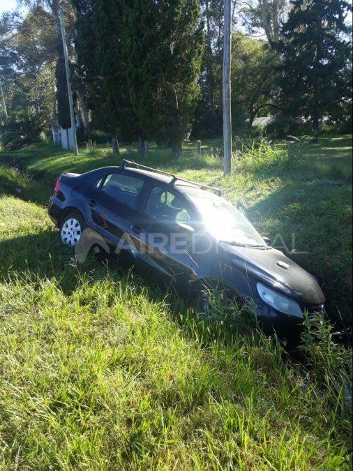 Choque y despiste en Monte Vera