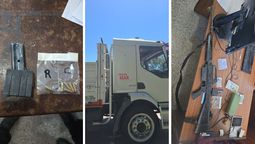 altText(Balearon un camión en Circunvalación, huyeron y abandonaron el auto en Recreo)}