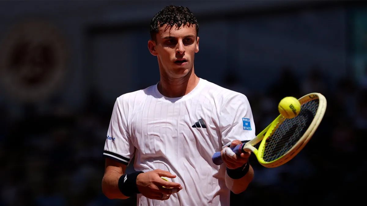Se terminó la ilusión de Cerúndolo en Roland Garros tras caer ante Berrettini en octavos