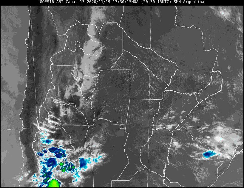 Las condiciones son estables debido a una masa relativamente fresca y seca que predomina en la región y al efecto de varios centros de alta presión actuando en ambos océanos.