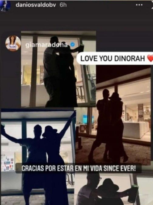 Daniel Osvaldo le declaró su amor a Gianinna Maradona.