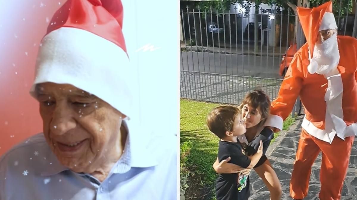 Alberto Cormillot se disfrazó de Papa Noel en Navidad. Alberto Cormillot se disfrazó de Papa Noel en Navidad.
