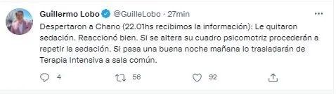 El periodista Guillermo Lobo habló de la salud de Chano y cómo está hoy.