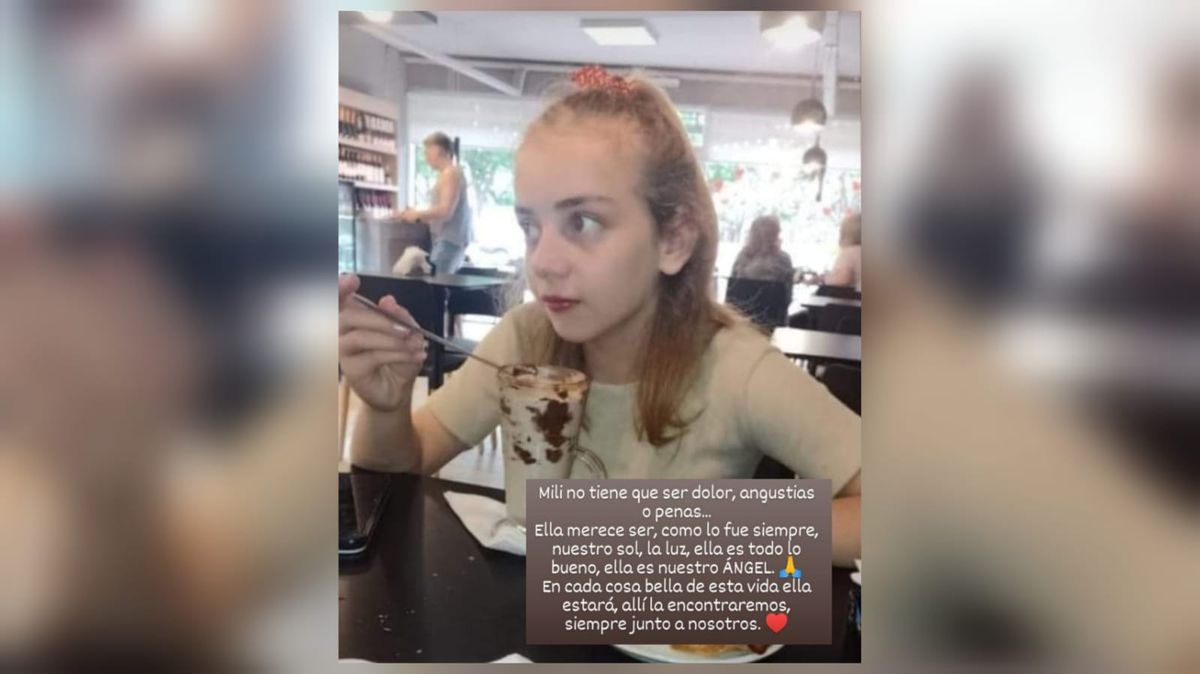 La abuela de Milagros le dedicó un emotivo mensaje en sus redes sociales.