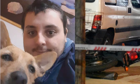 Colegas y amigos del delivery asesinado prendieron fuego un patrullero, exigiendo respuestas Colegas y amigos del delivery asesinado prendieron fuego un patrullero, exigiendo respuestas