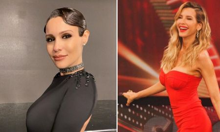 Tremendo cruce entre Guillermina Valdés y Pampita. Tremendo cruce entre Guillermina Valdés y Pampita.