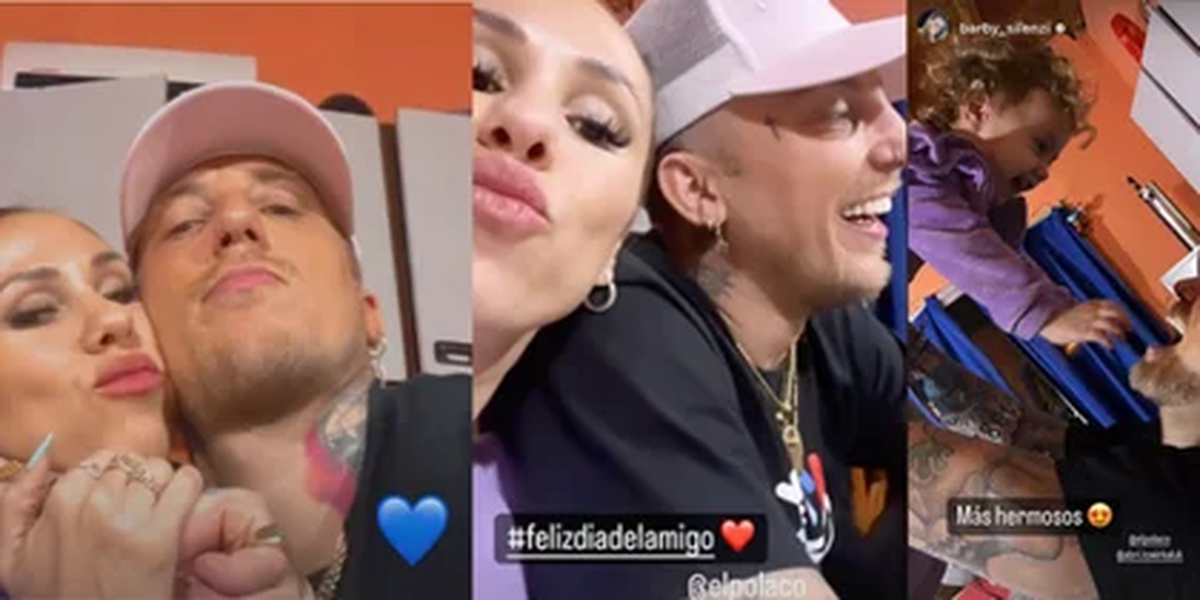 El Polaco y Barby Silenzi compartieron fotos juntos.