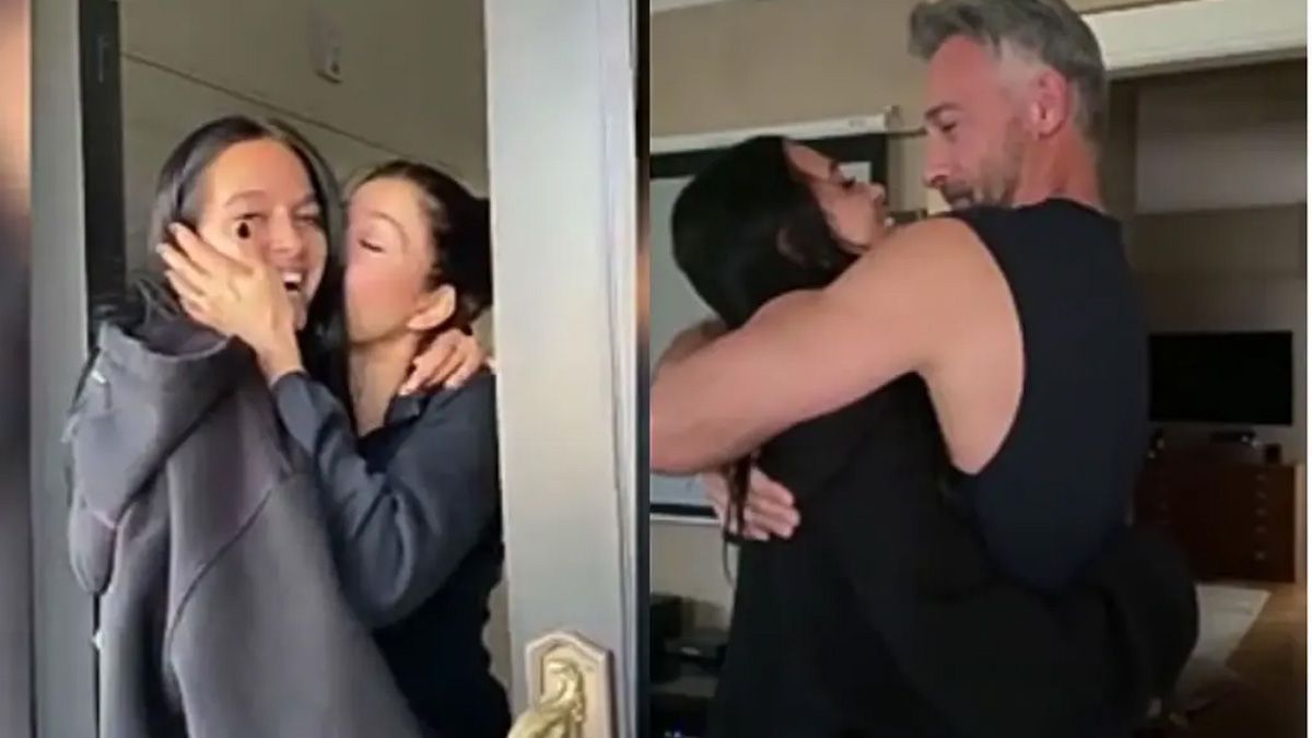 Oriana Sabatini le dio una sorpresa a su familia tras diez meses sin verse