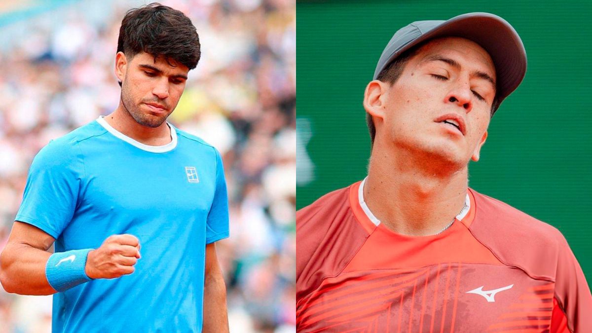 Carlos Alcaraz no le dio chances a Sebastián Báez y lo eliminó del Masters 1000 de Montecarlo