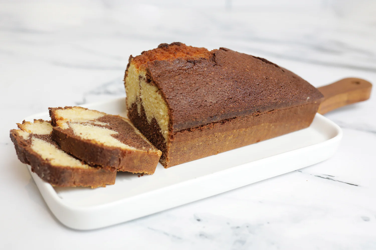 Budín marmolado, una receta fácil y rica