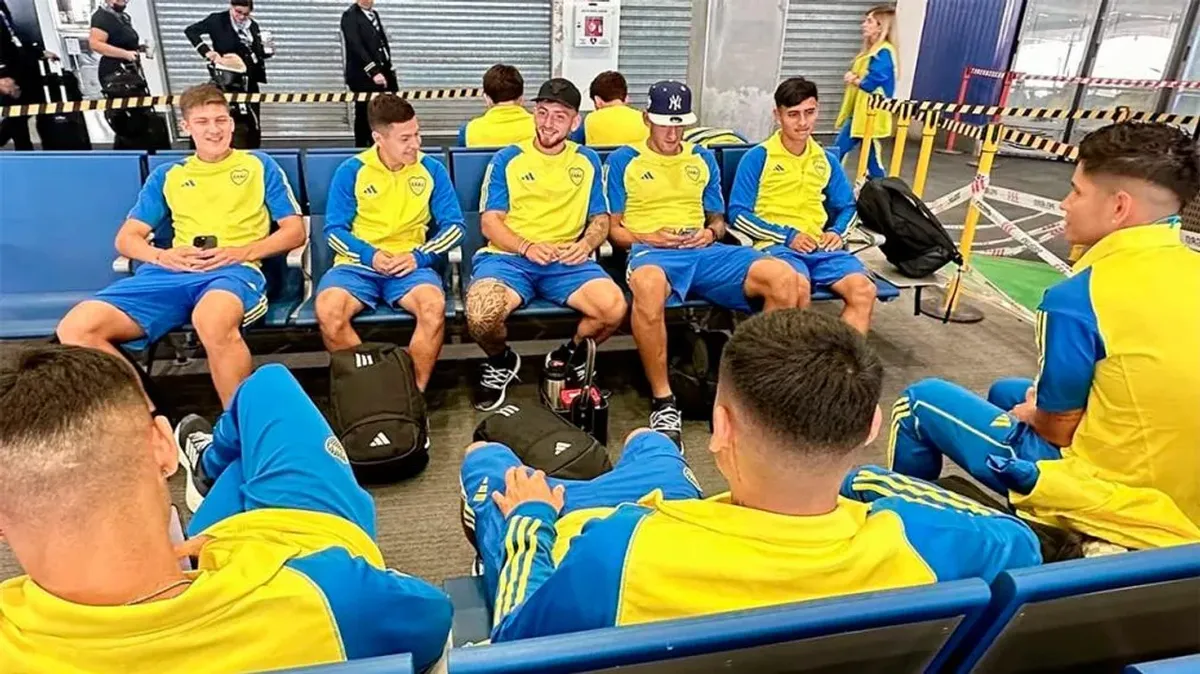 El plantel de Boca