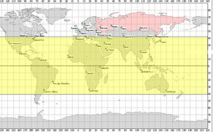 Las posibles zonas de impacto del cohete chino en el planeta el fin de semana. Las posibles zonas de impacto del cohete chino en el planeta el fin de semana.