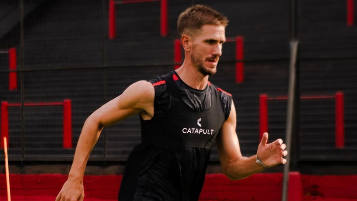 Federico Rasmussen compartió dupla central con Pier Barrios en Godoy Cruz.