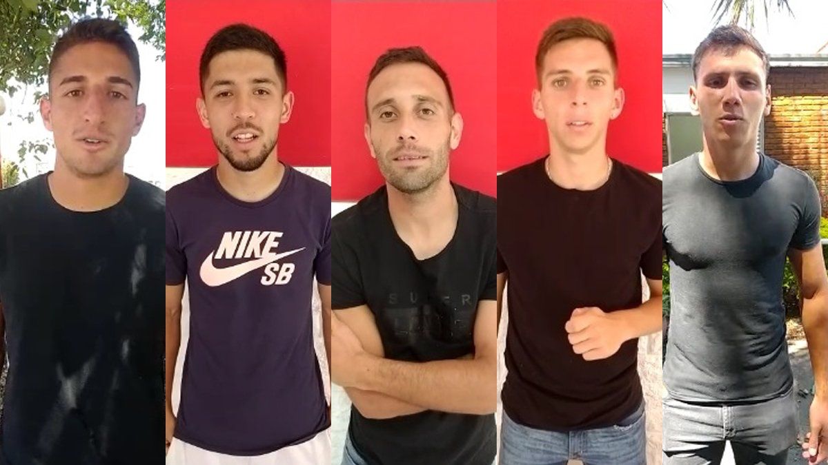 Cinco jugadores de Unión expresaron su apoyo al joven Lucio Belfiori.