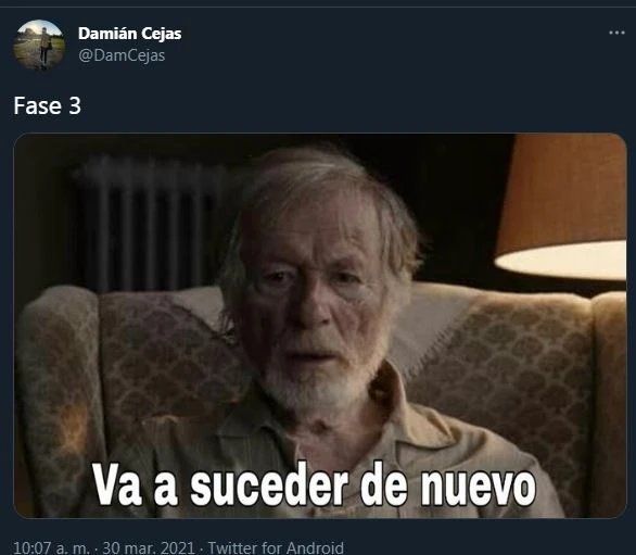 Tuits sobre la cuarentena en Buenos Aires