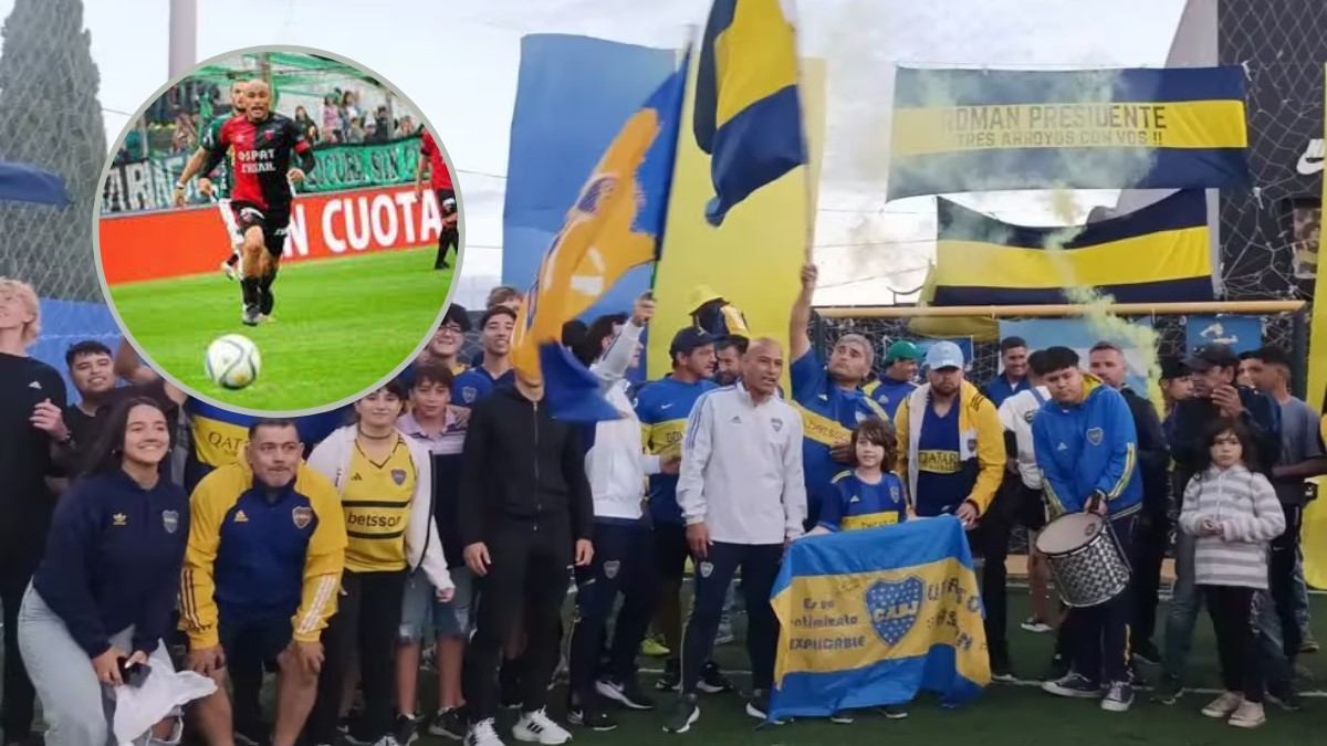Banderazo de Boca en Tres Arroyos