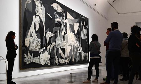 El Guernica, una de las obras más reconocidas del pintor español. El Guernica, una de las obras más reconocidas del pintor español.
